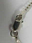 Vintage Sterling Wire Wrapped Post Form Christian Cross with 24" Box Chain Neckl