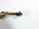 Victorian 10K Gold Crescent Moon Star & Arrow Brooch with Turquoise & Seed Pearl