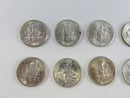 Lot of 10 US Roosevelt Silver Dimes 90% Silver Mixed Mints 90% silver dimes US silver coins mixed mint marks US dimes