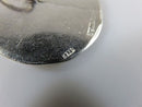 Vintage Sterling Silver Egyptian Eye of Horus Coin Style Pendant Artisan Piece