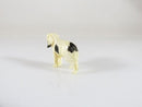 Old Figurine of an English Foxhound Dog Handmade Okimono 1" x 3/4"
