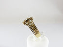 Early Victorian 18K Gold 3 Leaf Clover Pearl Statement Ring Size 8