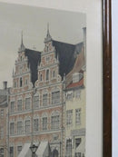 Parlie at Amagertorv Color Lithograph I W Tegner & Kittendorff Hemrich Hansen