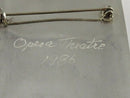 Large 1986 Opera Theatre Performing Arts Mask Pin Sterling Silver by GMS