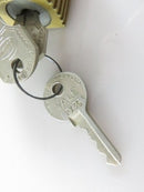 Vintage Corbin Padlock with 1 x AUE356 Key, 1 x AUE325 Key, 1 x Yale PX36 Key