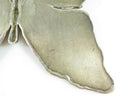 Huge Unsigned Artisan Sterling Silver Eclectic Butterfly Scarf Slide Pendant