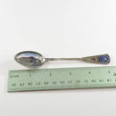 Vintage 800 Silver Spoon Hand Painted Enamel Bordeaux Grand Theatre Signed SM