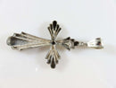 925 Sterling Silver 2 1/2" Large Christian Cross Made By 1 of a Kind