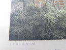 Rosenborg Slot Chateau du Rosenbourg Color Lithograph I W Tegner & Kittendorff