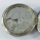 Antique Middle Eastern 800 Silver Compact Hammered Silver Compact Trinket Box
