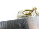 Vintage Modernist Wavy Abalone & Sterling G Taxco Mexico Silver Screw Back Earrings