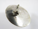 Fancy Sombrero Pin Brooch Sterling Silver & Onyx 925 Marked JE Hat Floral Design