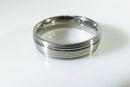 Nice Looking Forge Titanium Brushed/polished/Brushed Metal Band 11.75