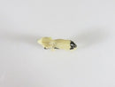 Old Figurine of an English Foxhound Dog Handmade Okimono 1" x 3/4"