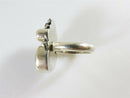 Lovely Opal Doublet Sterling Silver Native American Style Statement Ring Sz 7.25