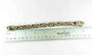 Hammered Extra Large Link Bracelet Gold Washed Sterling Silver 6 1/4" Wrist Karizia KA1772