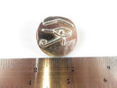 Vintage Sterling Silver Egyptian Eye of Horus Coin Style Pendant Artisan Piece