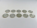 Lot of 10 US Roosevelt Silver Dimes 90% Silver Mixed Mints 90% silver dimes US silver coins mixed mint marks US dimes