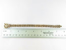 Byzantine Chainmail Gold Washed Sterling Silver 7 3/4" Long Chunky Bracelet