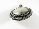 Old Palestine Sterling Round Perfume Scent Flask Fancy Chatelaine Perfume Bottle