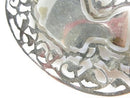 Egyptian Revival Silver Nefertiti Plaque Pendant Necklace with Sarcophagus Link Chain, Large 3.5" Restoration