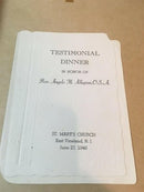 1940's "My Scrap Book" 10"x12" Leather Wrapped Spine Faux Wood Covers