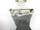 Lovely Inlaid Abalone Figural Woman Sterling Silver Mexico Brooch