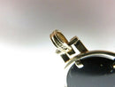 14K Yellow Gold Vintage Pendant with Carved Opal Cameo on Black Onyx