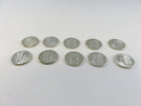 Lot of 10 US Roosevelt Silver Dimes 90% Silver Mixed Mint Marks 90% silver dimes US silver coins Roosevelt dimes lot