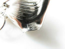 Bond Boyd Brushed & Polished Sterling Silver Orchid Brooch 2 1/8" x 1 1/2"