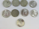 Lot of 9 US Roosevelt Silver Dimes 90% Silver Mixed Bag 90% silver dimes US silver coins Roosevelt dimes lot US dimes