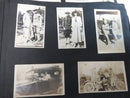 Antique 1900's Photo Album Landmarks, Soldiers, Children, Cars and More!
