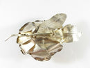 Vintage Taxco .999 Silver Hand-Worked Flower Brooch, Sculpted Petals & Leaves, 4" × 2¼", Unpolished (Repair)