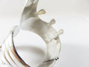 Alfredo Villasana Modernist Hinged Cuff Clamper Bracelet 925 Taxco Mexico