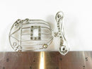 Unique Integrity Sterling Silver Rhinestone Bird Cage Brooch