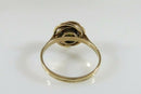 Antique 14K Gold & 6.8mm Solitaire Pearl Wedding Ring Women's Size 7