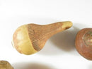 8 Exquisite Chinese Yixing Zisha Pottery Nuts Walnut, Peanut, Water Caltrop, Etc