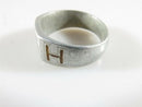 Antique WW1 Souvenir Red Cross Trench Art Letter H Inlaid Chamfered Size 10.25