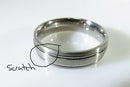 Nice Looking Forge Titanium Brushed/polished/Brushed Metal Band 11.75