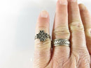 Peter Stone Celtic Knot Works Ring Women's Sterling Silver Size 7.5