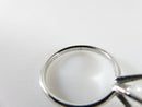 Vintage Designer Solitaire Ring Sterling 8mm Cubic Zirconia Size 7.75 by SETA