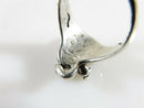 Silver Tone Artisan Signed Biker Skull Ring Size 6.75 Unisex Snake Skull Ring