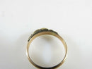 Victorian Child’s Ring Size 2 in Unmarked Gold or Gold-Filled with Garnet; Two Stones Intact, One Missing