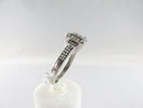 10K White Gold Diamond Illusion Fashion Engagement Ring Size 7.75