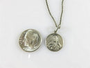 800 Silver Jesus Pendant 13 1/2" 925 Cable Chain Gori & Zucchi Italy