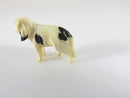 Old Figurine of an English Foxhound Dog Handmade Okimono 1" x 3/4"