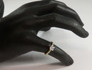 Affordable Diamond Engagement  Promise Ring 14K Yellow Gold Illusion Setting Siz