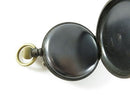 Antique Salesman Sample Acier Garanti Swiss Made Gunmetal Open Faced Pocket Watc