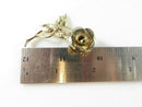 Vintage Gold Vermeil Sterling Silver Beau Flower Brooch