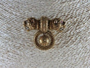 Victorian Archaeological Revival Double Griffin Brooch in Gold with Ruby Eyes